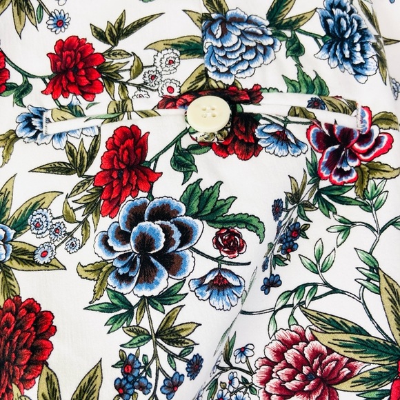 Zara • Women's Mid-rise Floral Printed Pants Size 6 - Picture 7 of 11